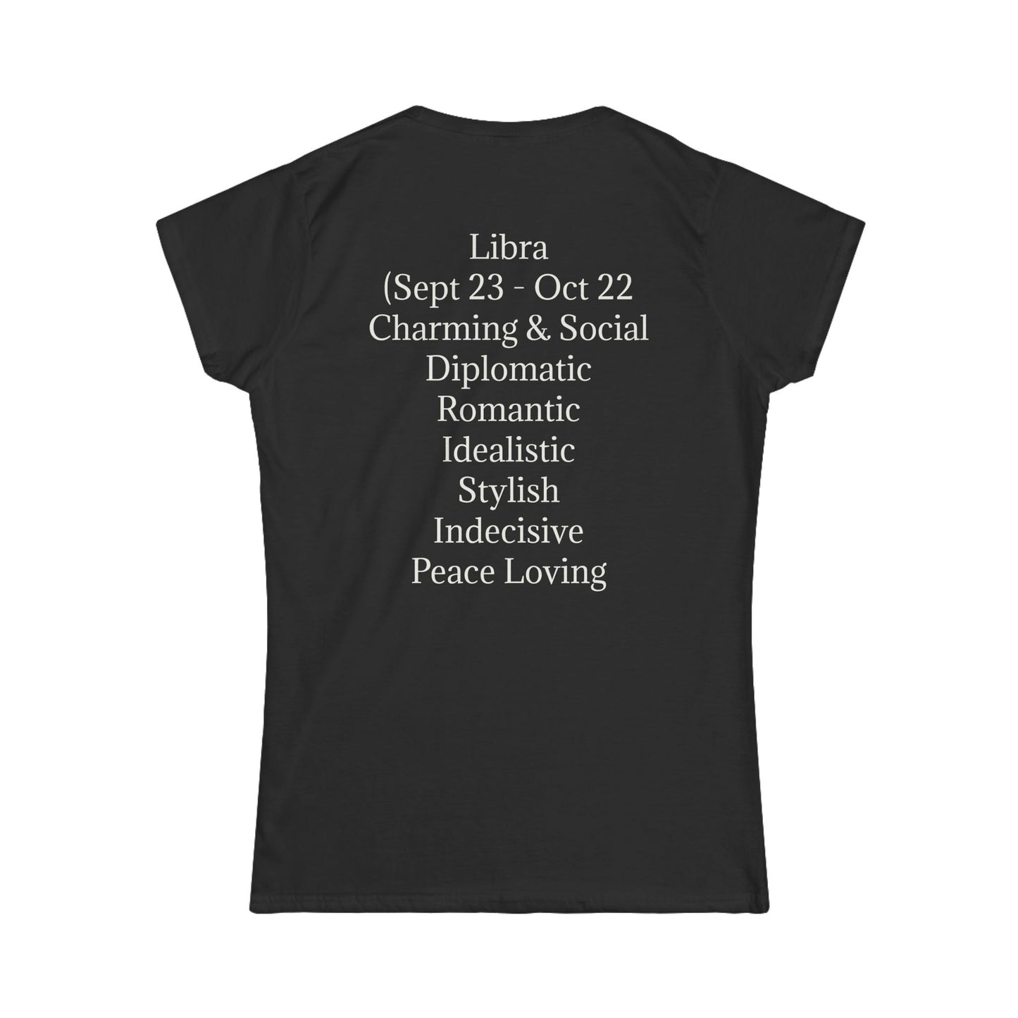 Libra Zodiac Women's Softstyle Tee - Stylish & Charming Astrology Shirt