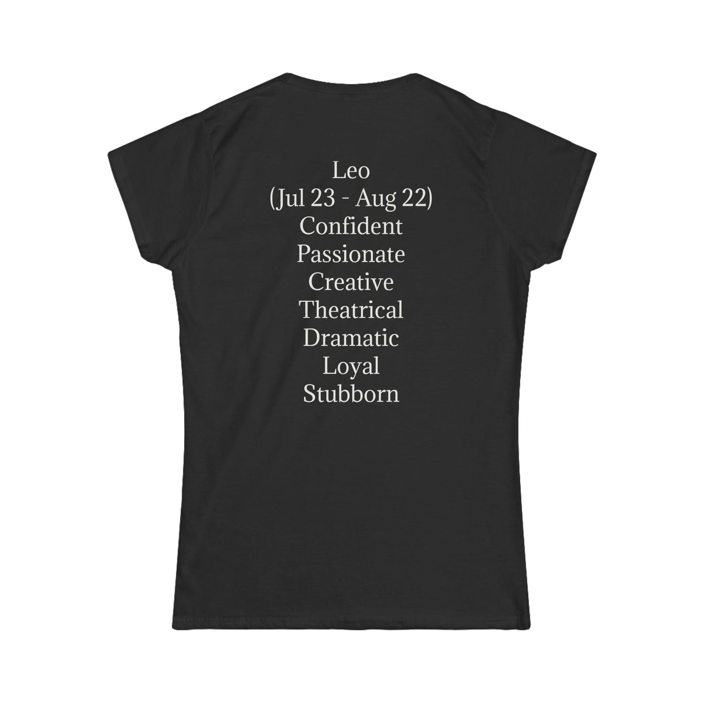 Astrology Leo Graphic Tee for Women | Confident & Passionate Zodiac Shirt