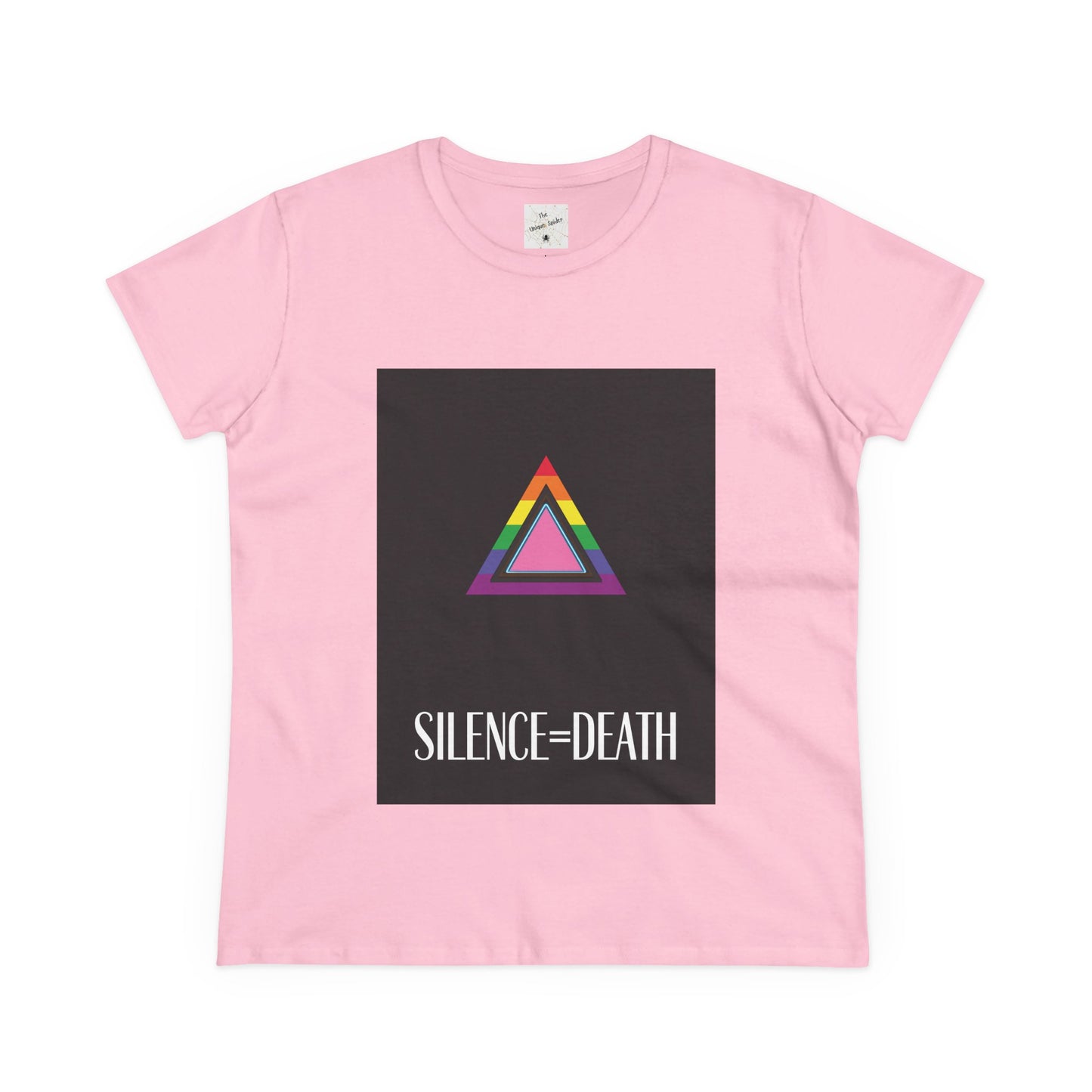 Women’s Midweight Cotton Tee - Silence=Death Graphic Shirt