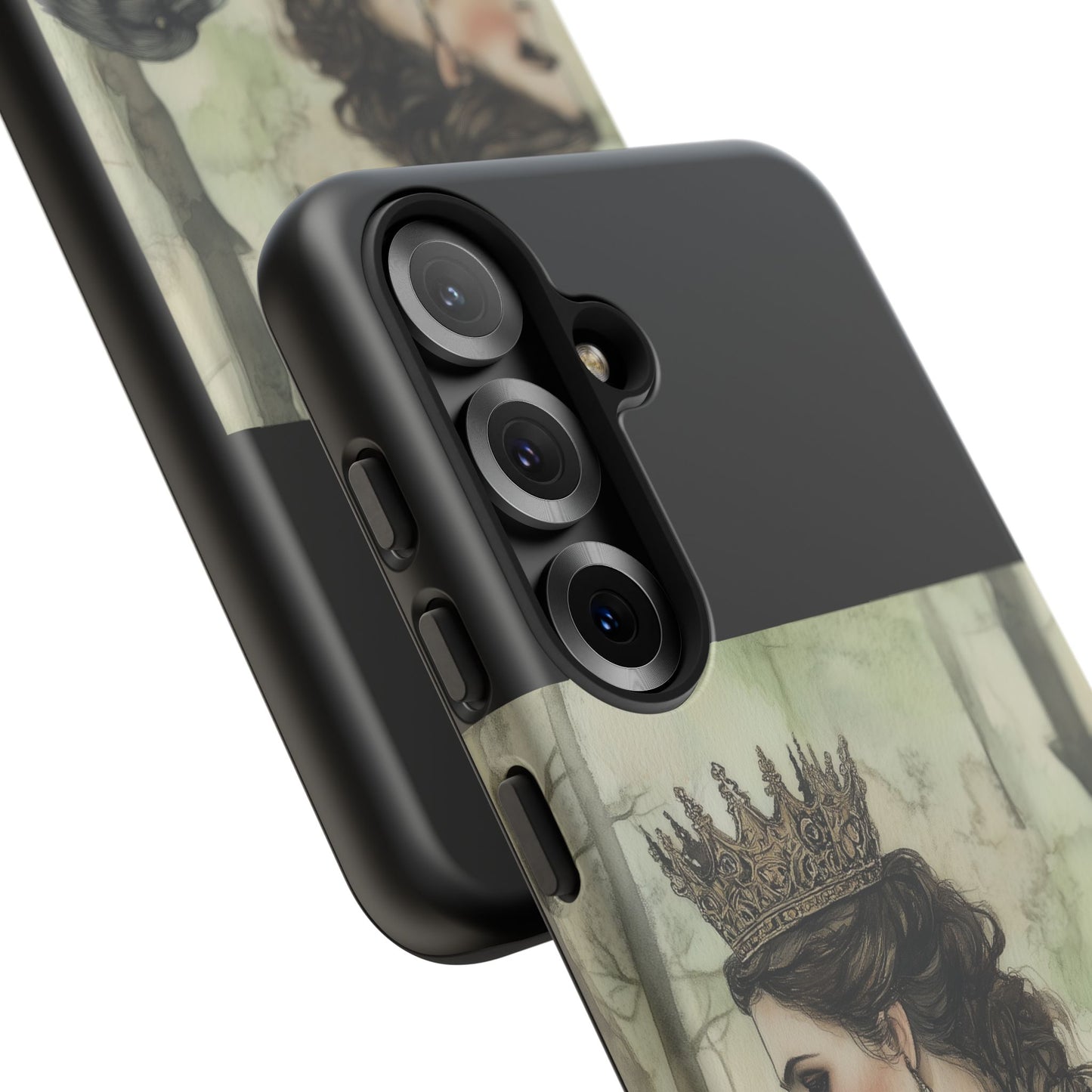 Gothic Phone Case with Crowned Queen Design