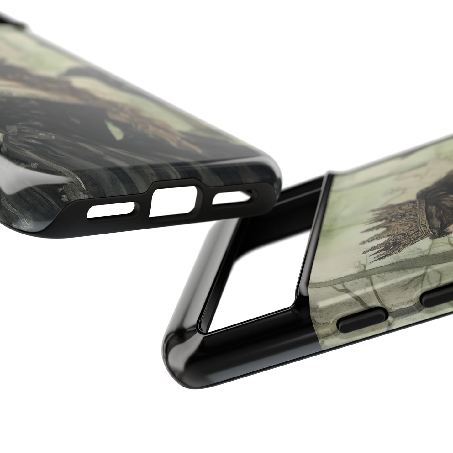 Gothic Phone Case with Crowned Queen Design