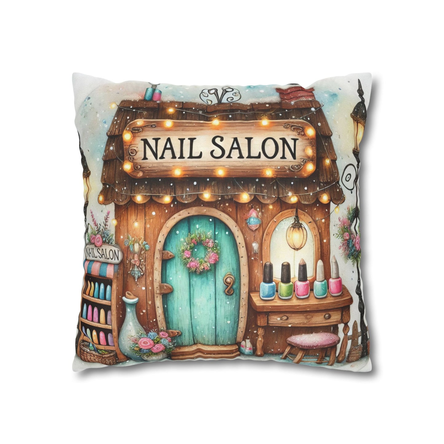 Nail Salon Decorative Pillow