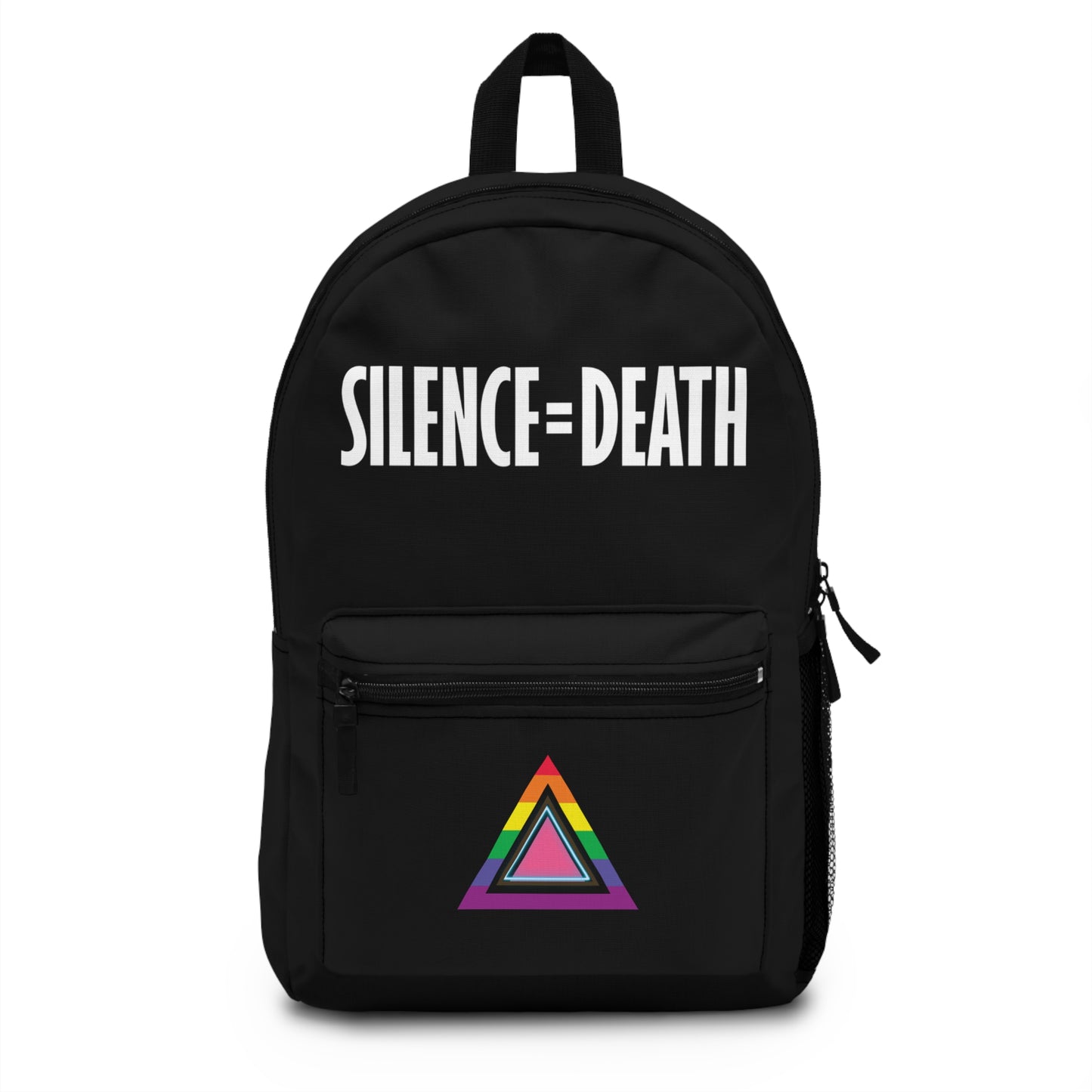 Pride Statement Backpack - Silence Equals Death Design