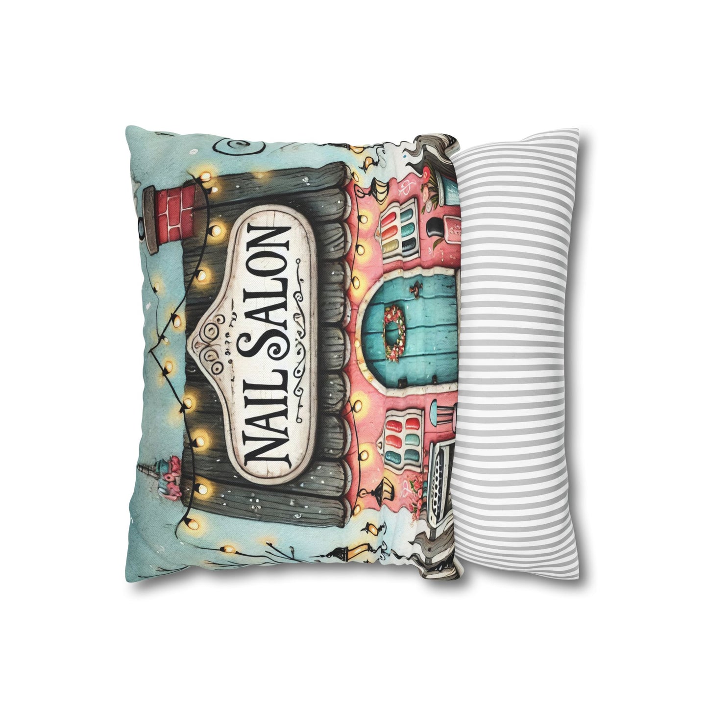 Nail Salon Decorative Pillow
