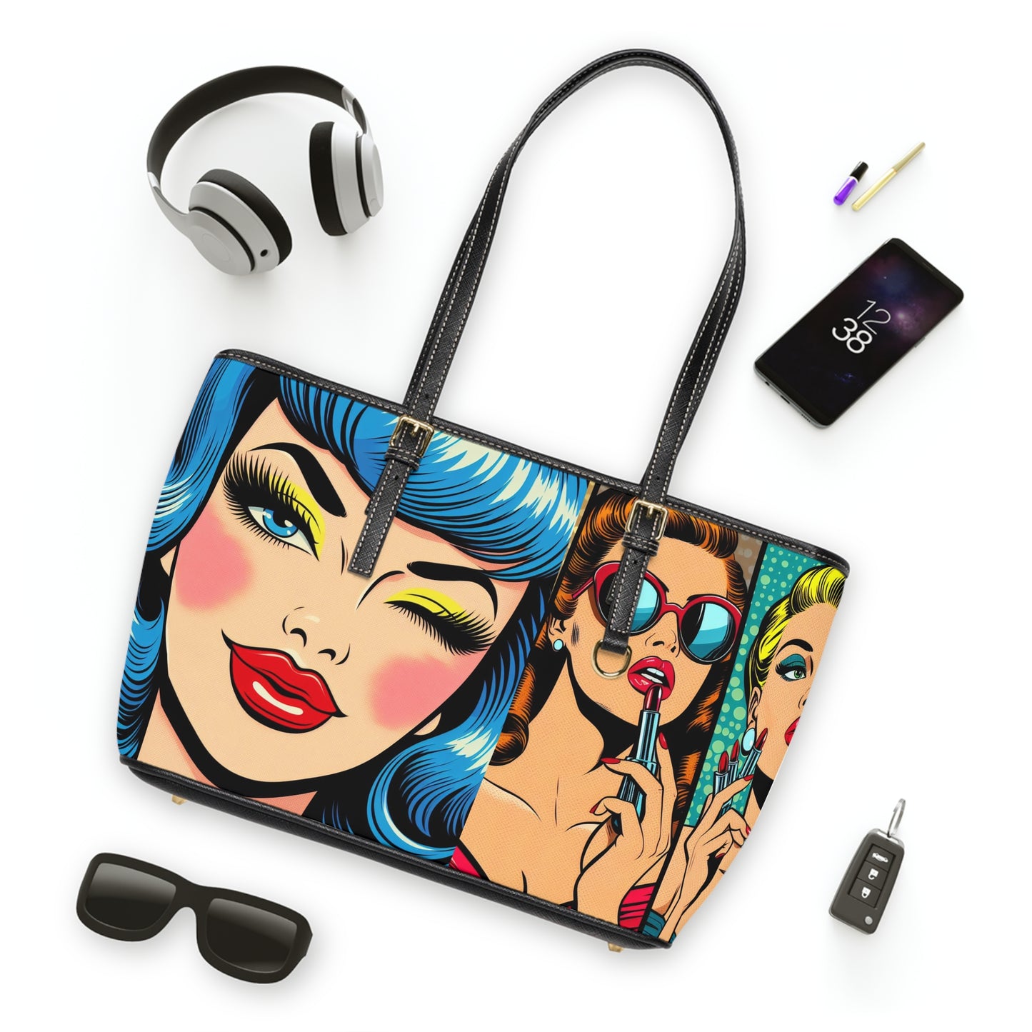 Retro Pop Art Chic Handbag