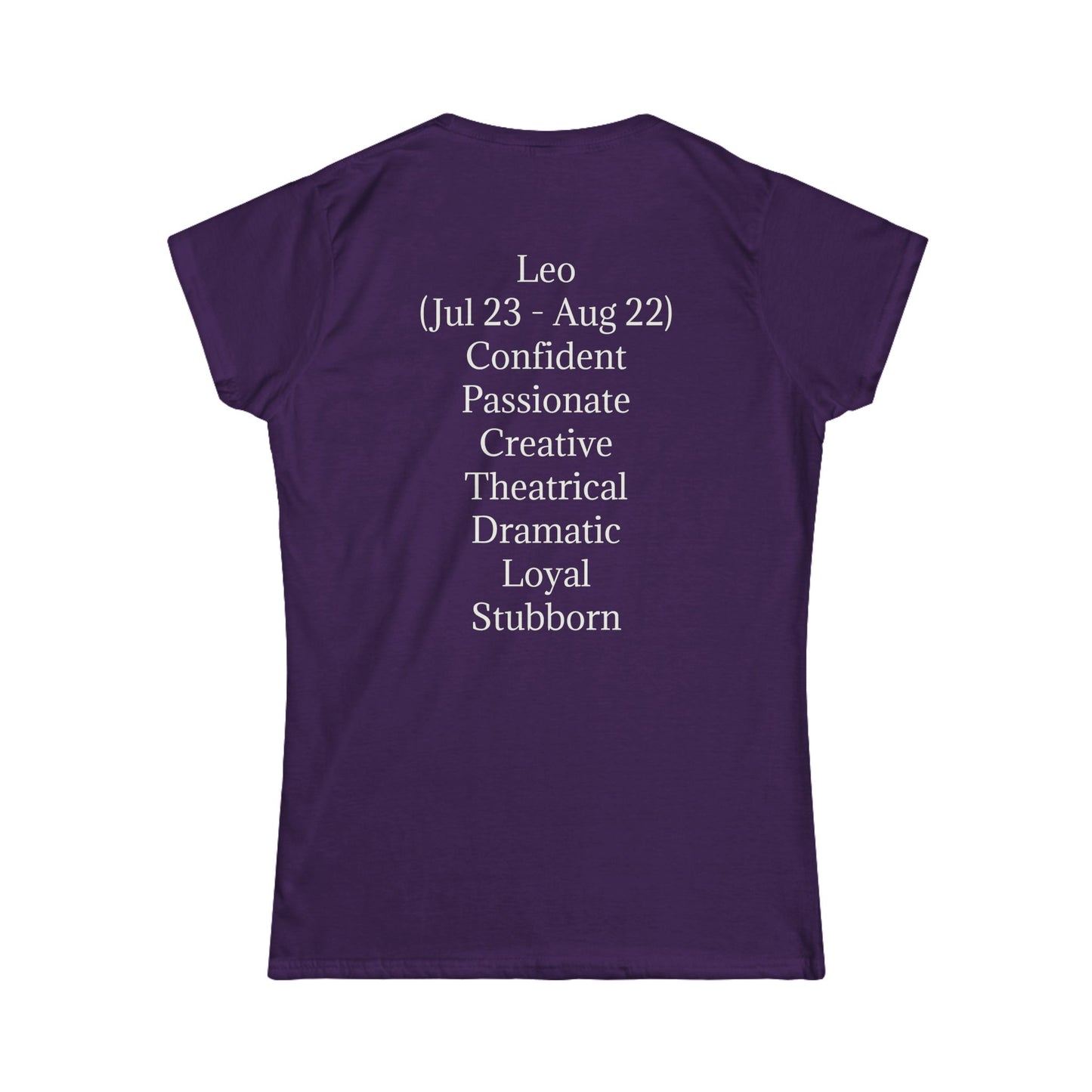 Astrology Leo Graphic Tee for Women | Confident & Passionate Zodiac Shirt