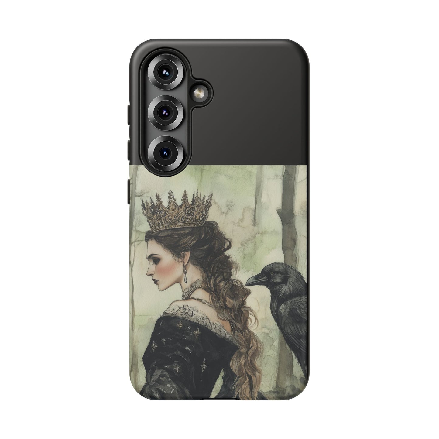 Gothic Phone Case with Crowned Queen Design