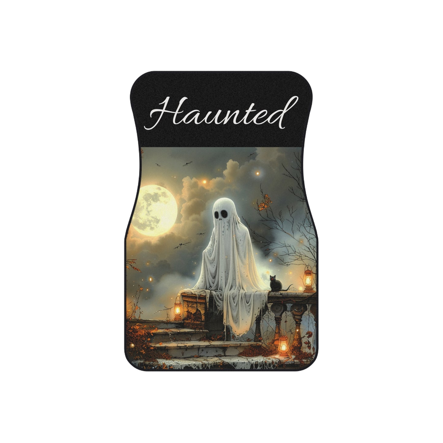 Haunted Car Mats (2x Front) | Spooky Halloween Accessories