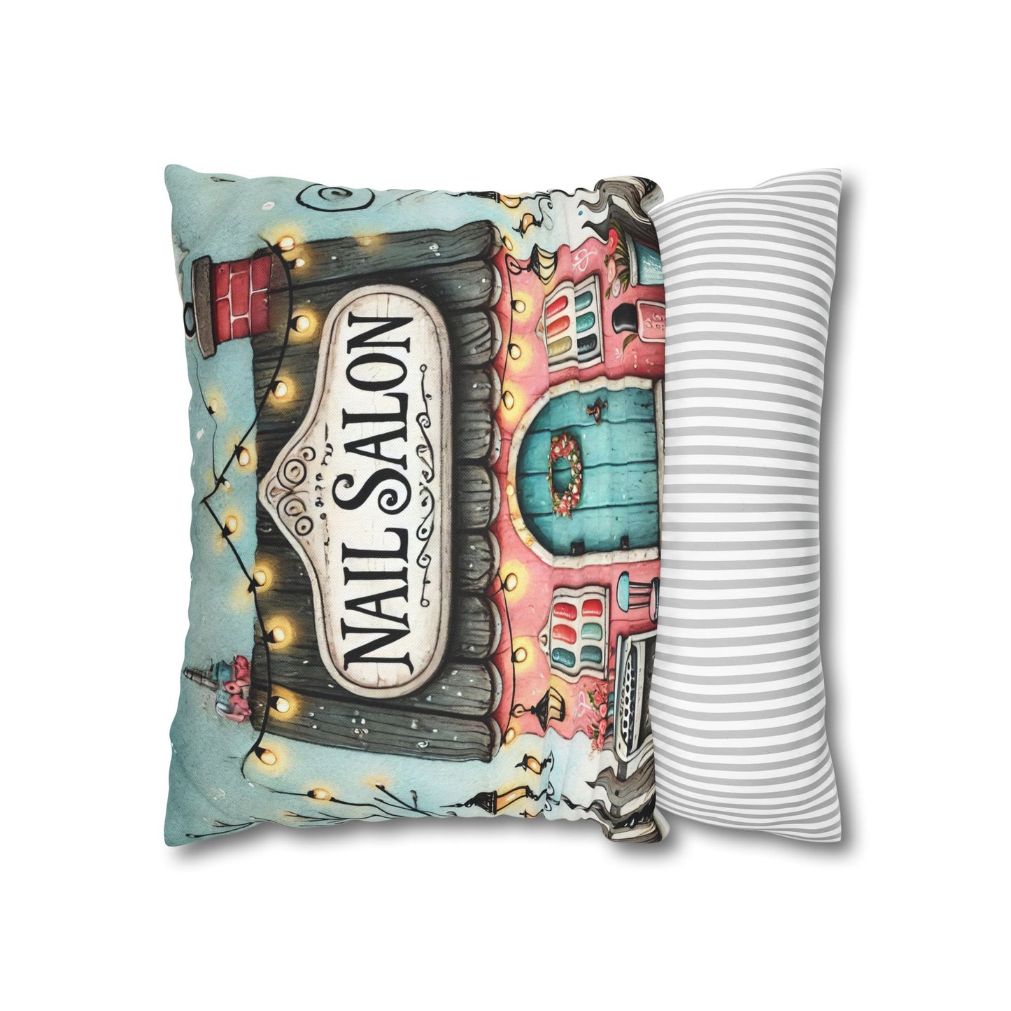 Nail Salon Decorative Pillow