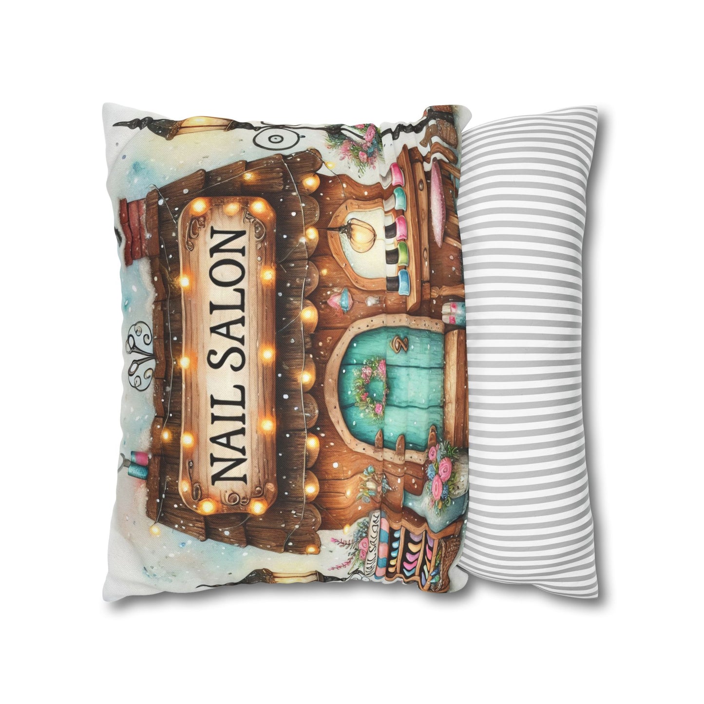 Nail Salon Decorative Pillow