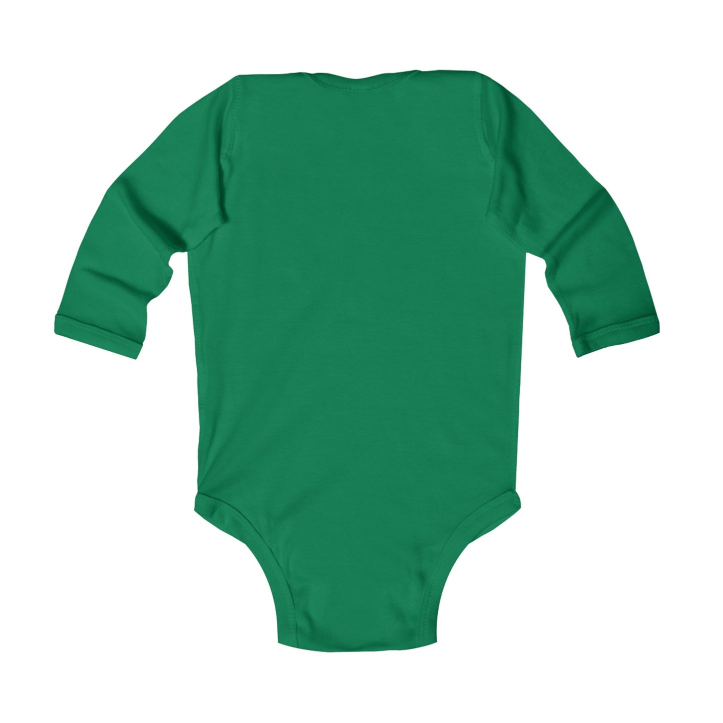 Baby's 1st Christmas Long Sleeve Bodysuit - Cute St. Bernard Infant Outfit