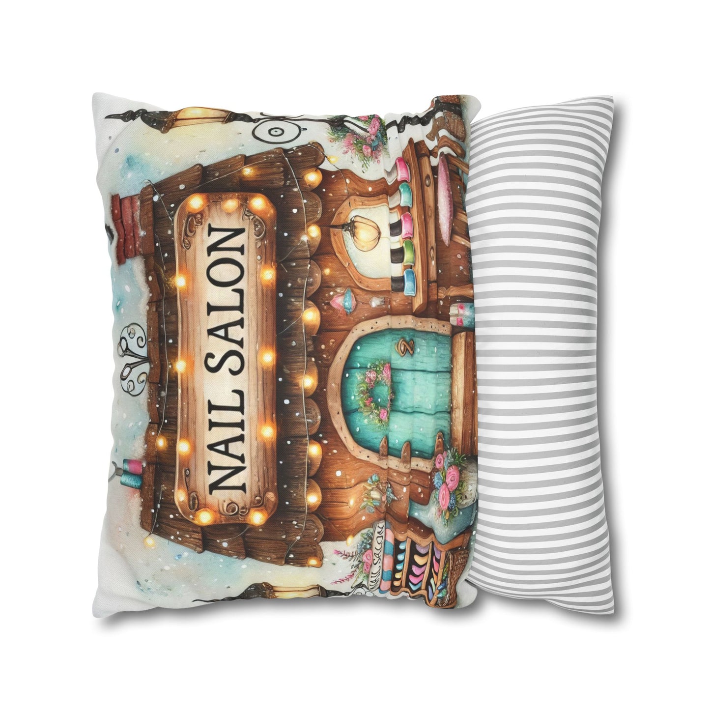 Nail Salon Decorative Pillow