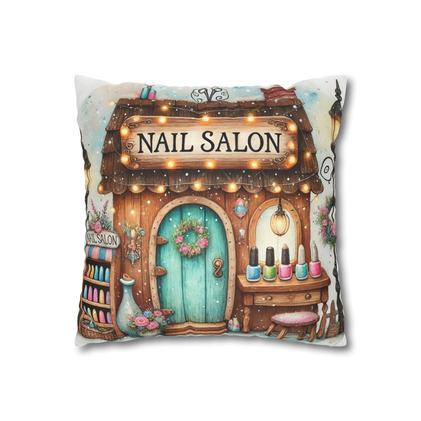 Nail Salon Decorative Pillow