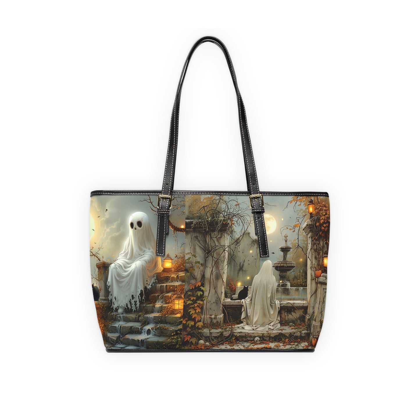 Ghosts Fall Design Shoulder Tote Bag