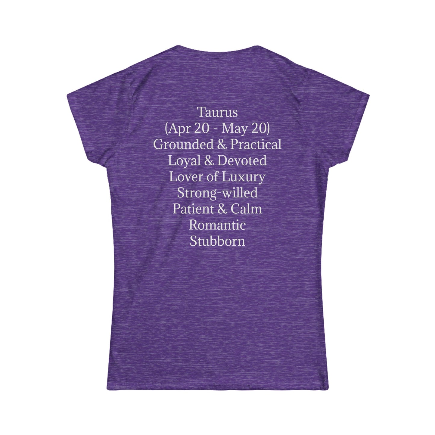 Taurus Zodiac Women's Softstyle Tee - Astrology Graphic Shirt with Traits