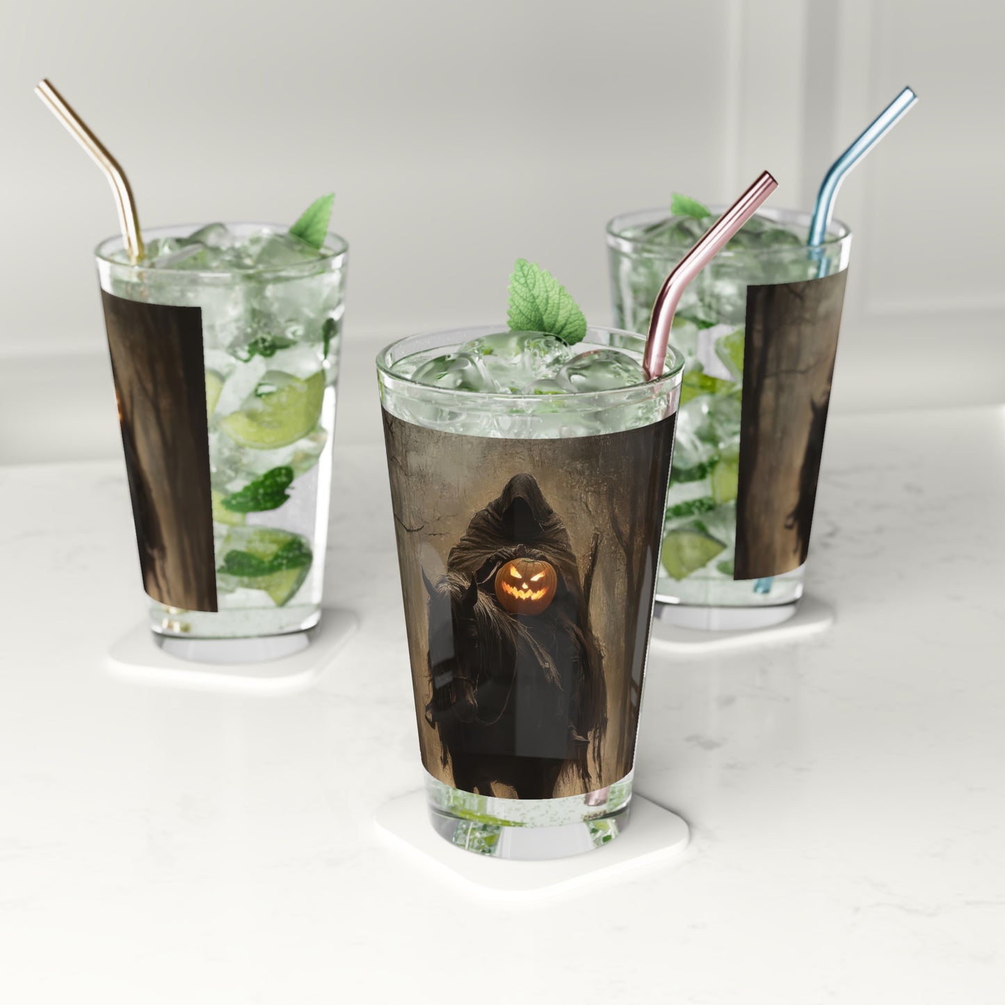 Cloaked Phantom Pint Glass, 16oz - Spooky Halloween Decor