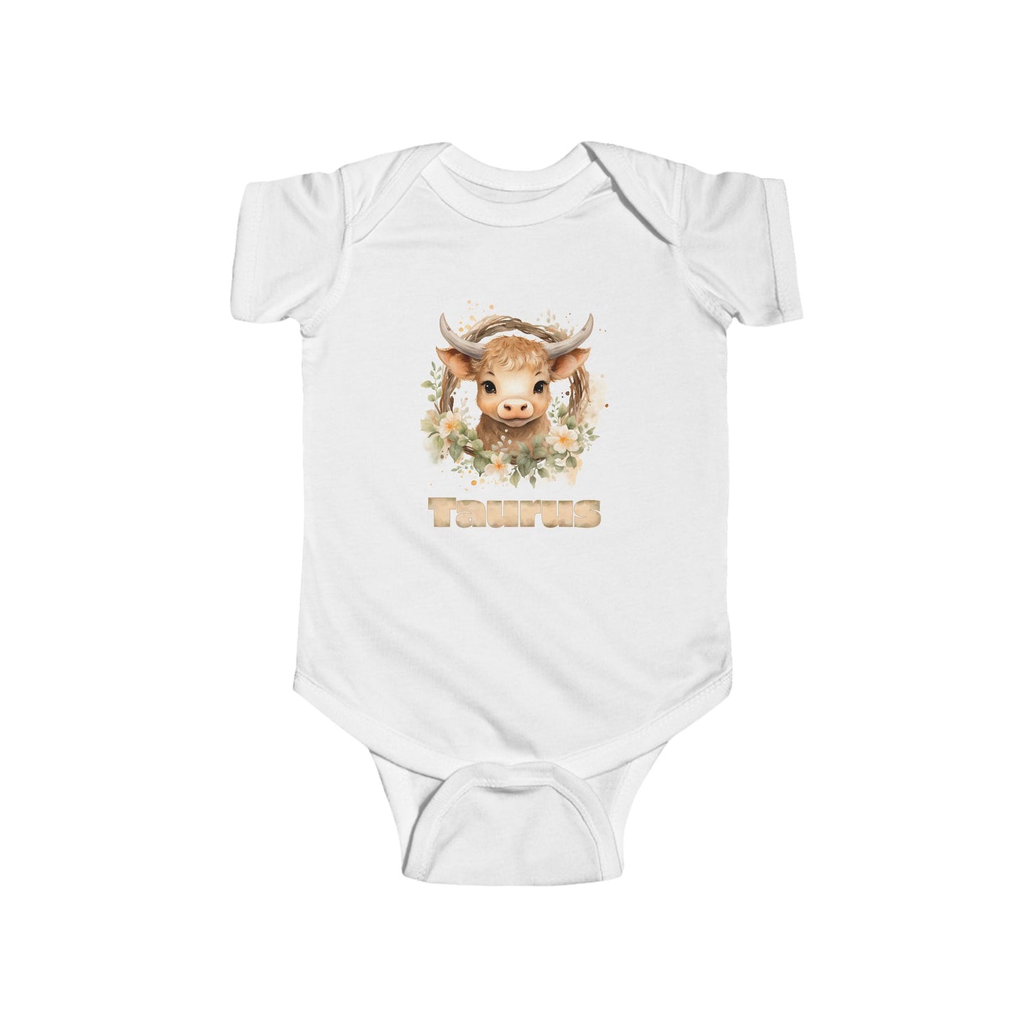 Cute Taurus Baby Bodysuit - Adorable Astrology Infant Outfit