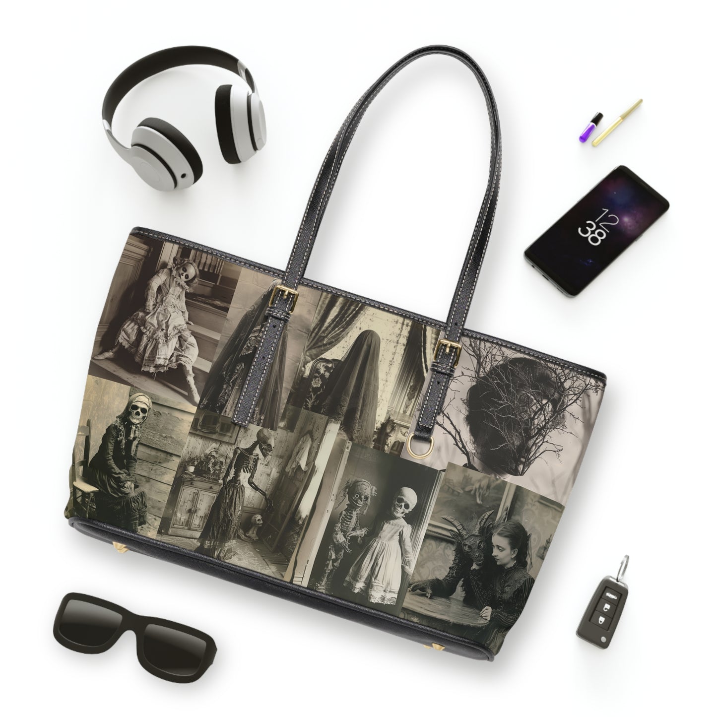 Vintage Horror Handbag, Stylish Everyday Purse, Perfect for Halloween