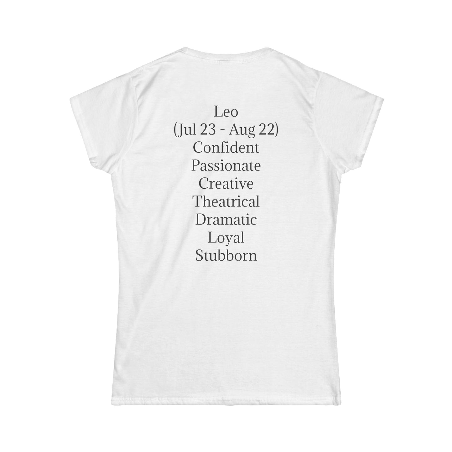 Astrology Leo Graphic Tee for Women | Confident & Passionate Zodiac Shirt