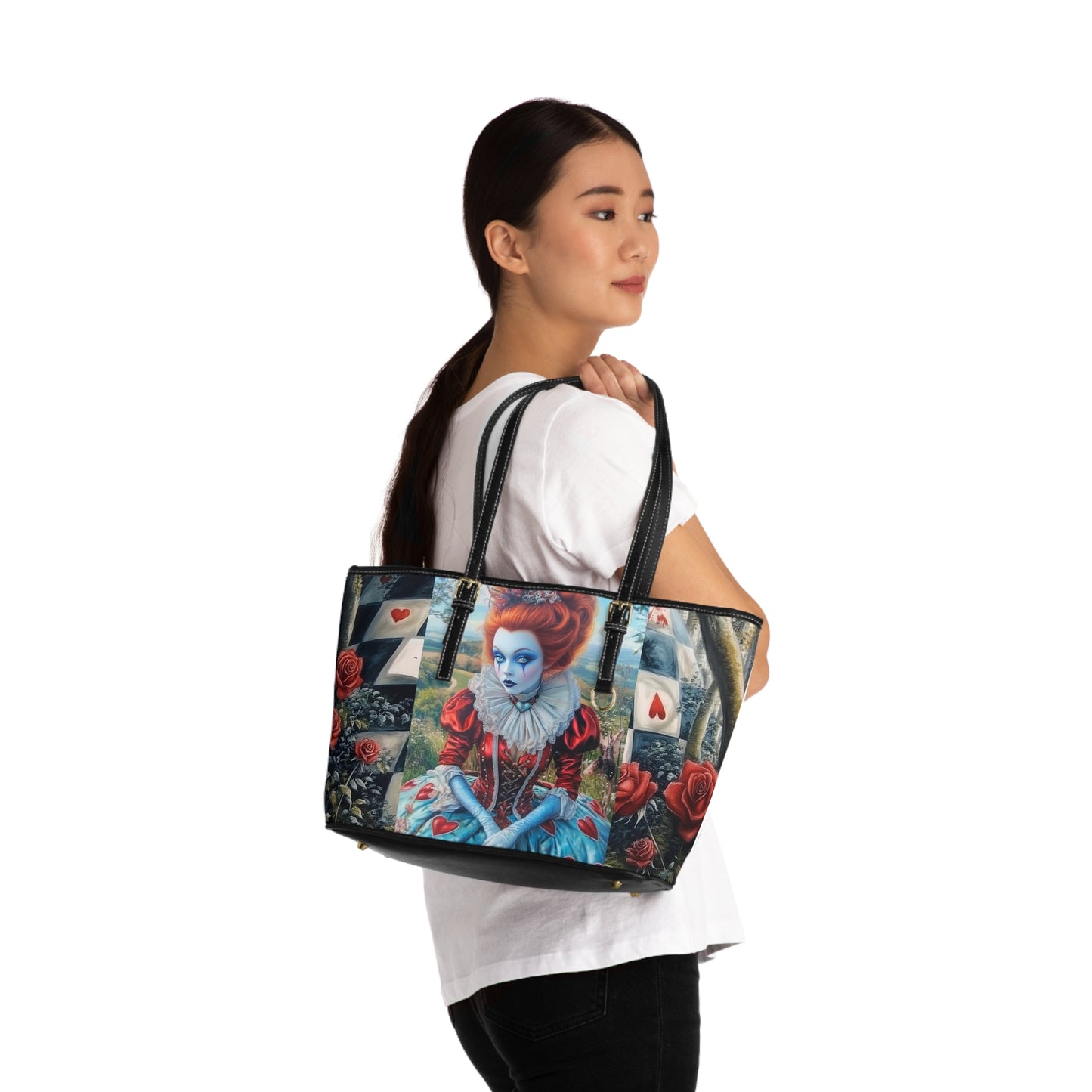 Alice in Wonderland PU Leather Shoulder Bag