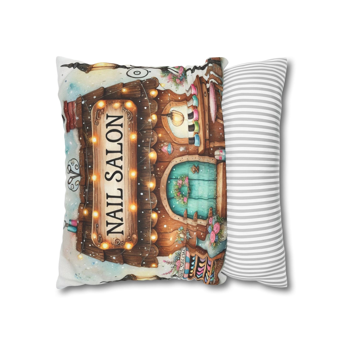 Nail Salon Decorative Pillow
