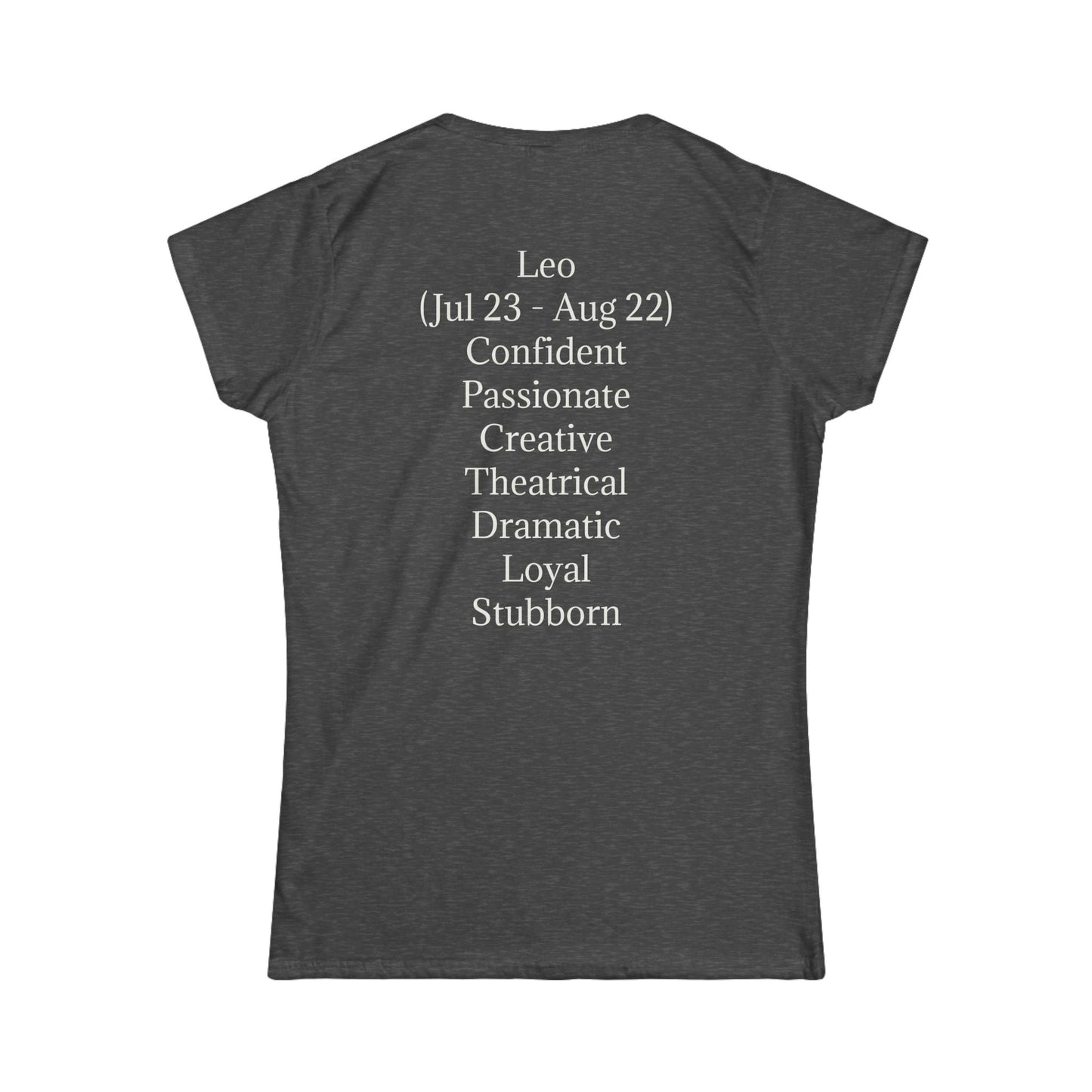 Astrology Leo Graphic Tee for Women | Confident & Passionate Zodiac Shirt