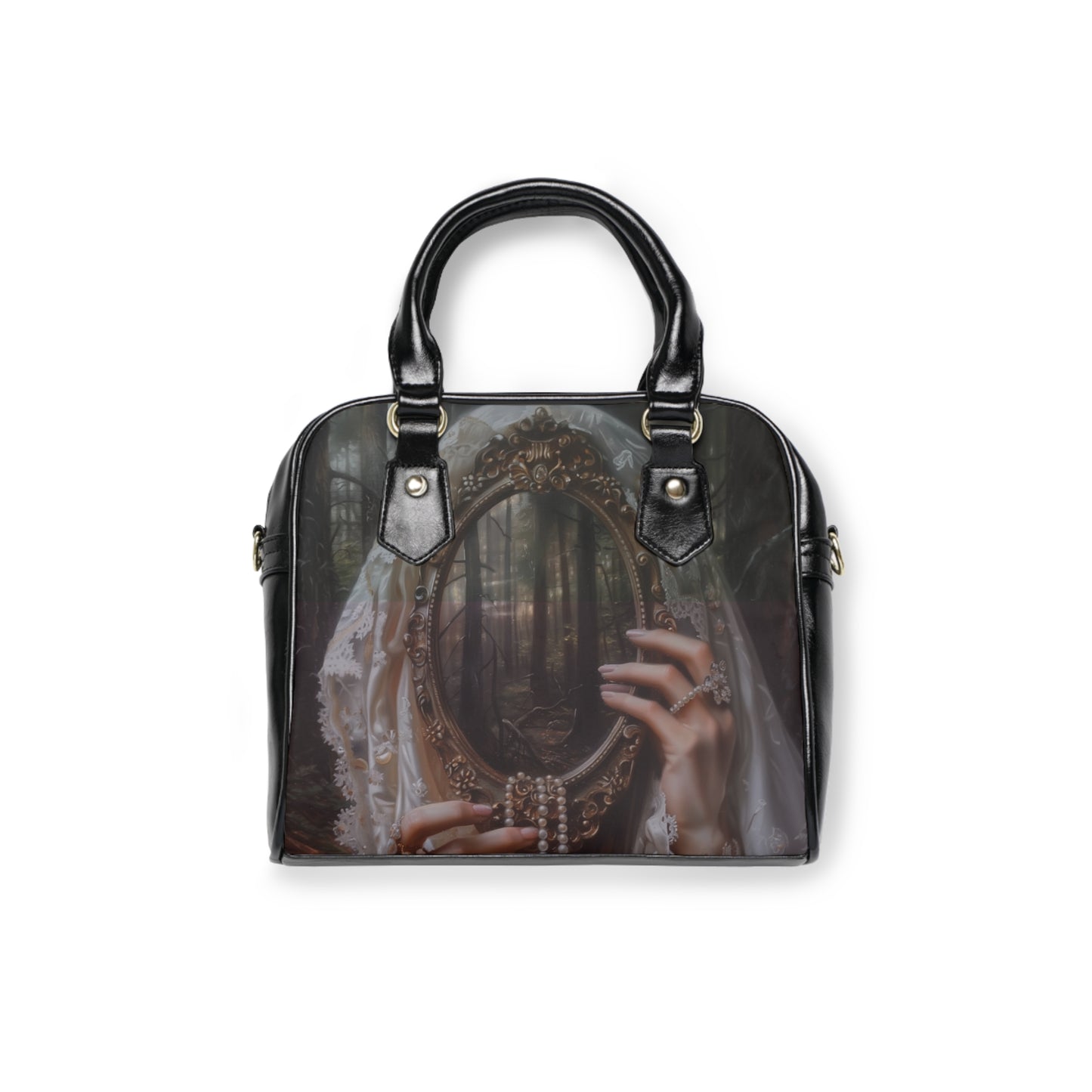 Ghost in the Mirror Shoulder Handbag