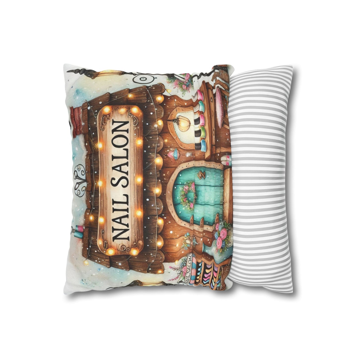 Nail Salon Decorative Pillow