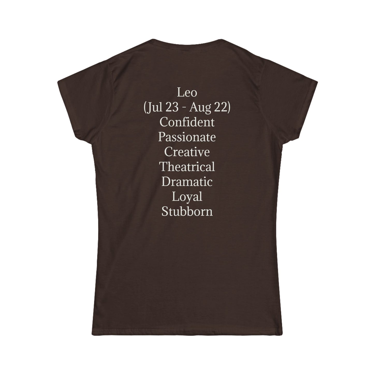 Astrology Leo Graphic Tee for Women | Confident & Passionate Zodiac Shirt