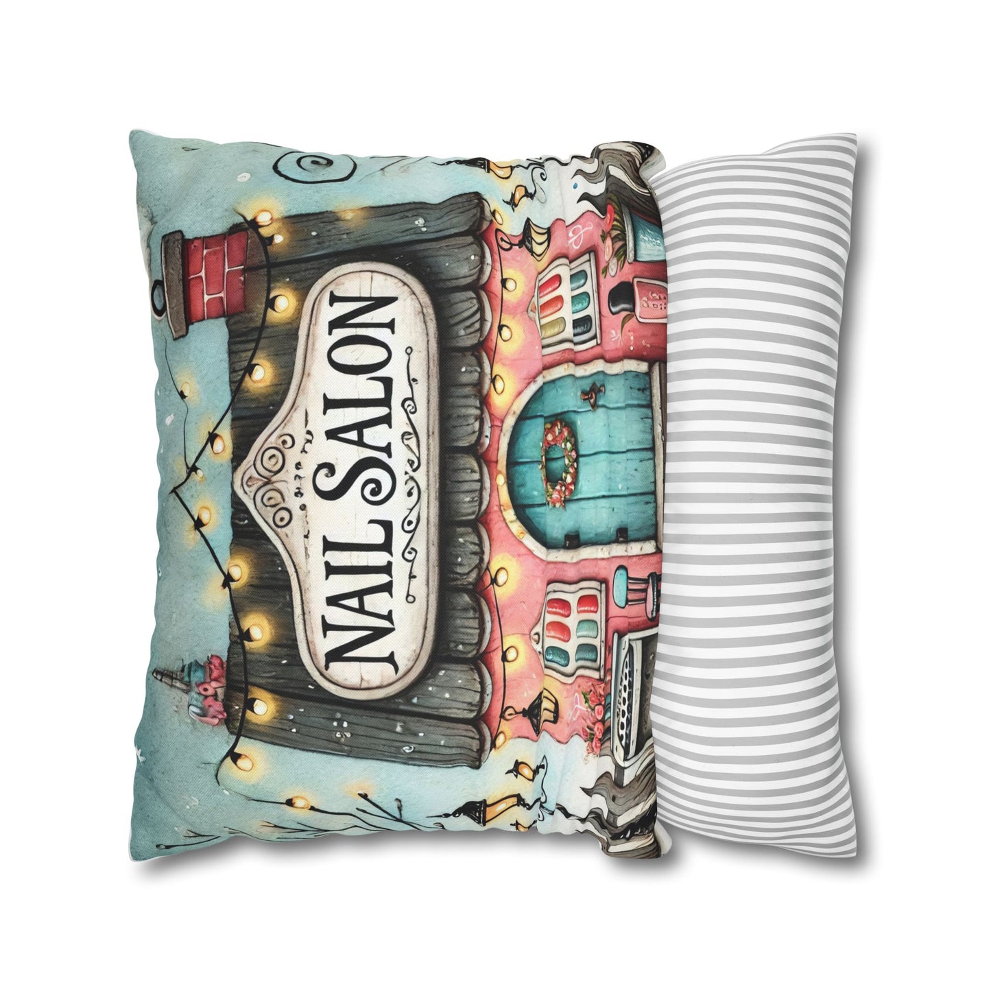 Nail Salon Decorative Pillow