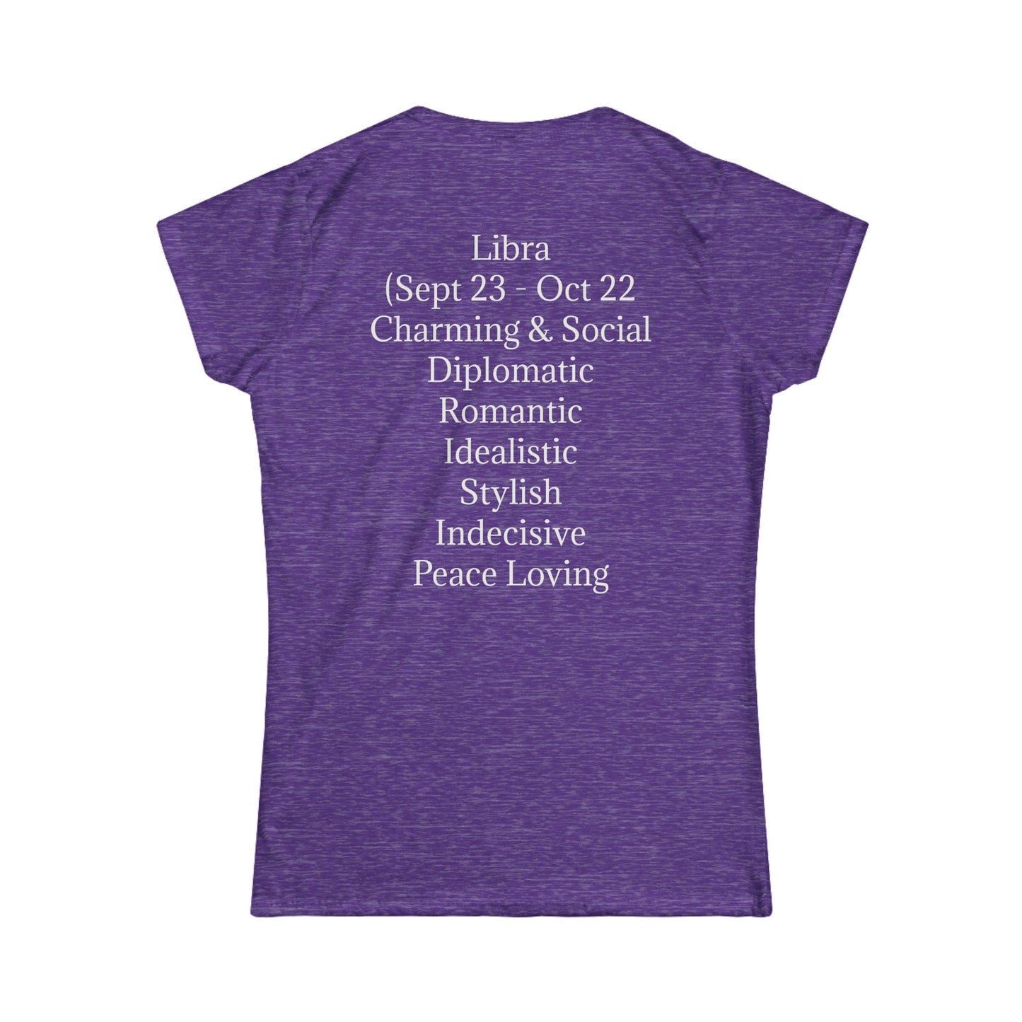 Libra Zodiac Women's Softstyle Tee - Stylish & Charming Astrology Shirt