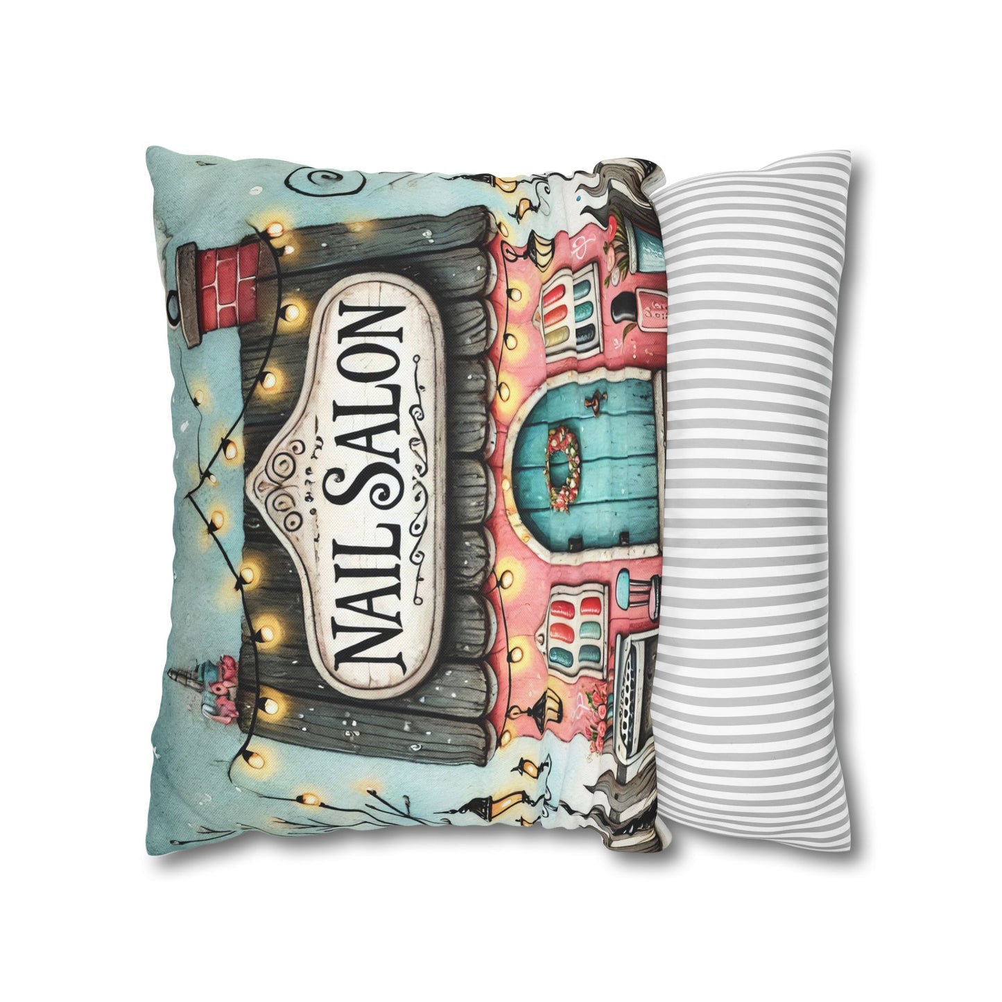 Nail Salon Decorative Pillow