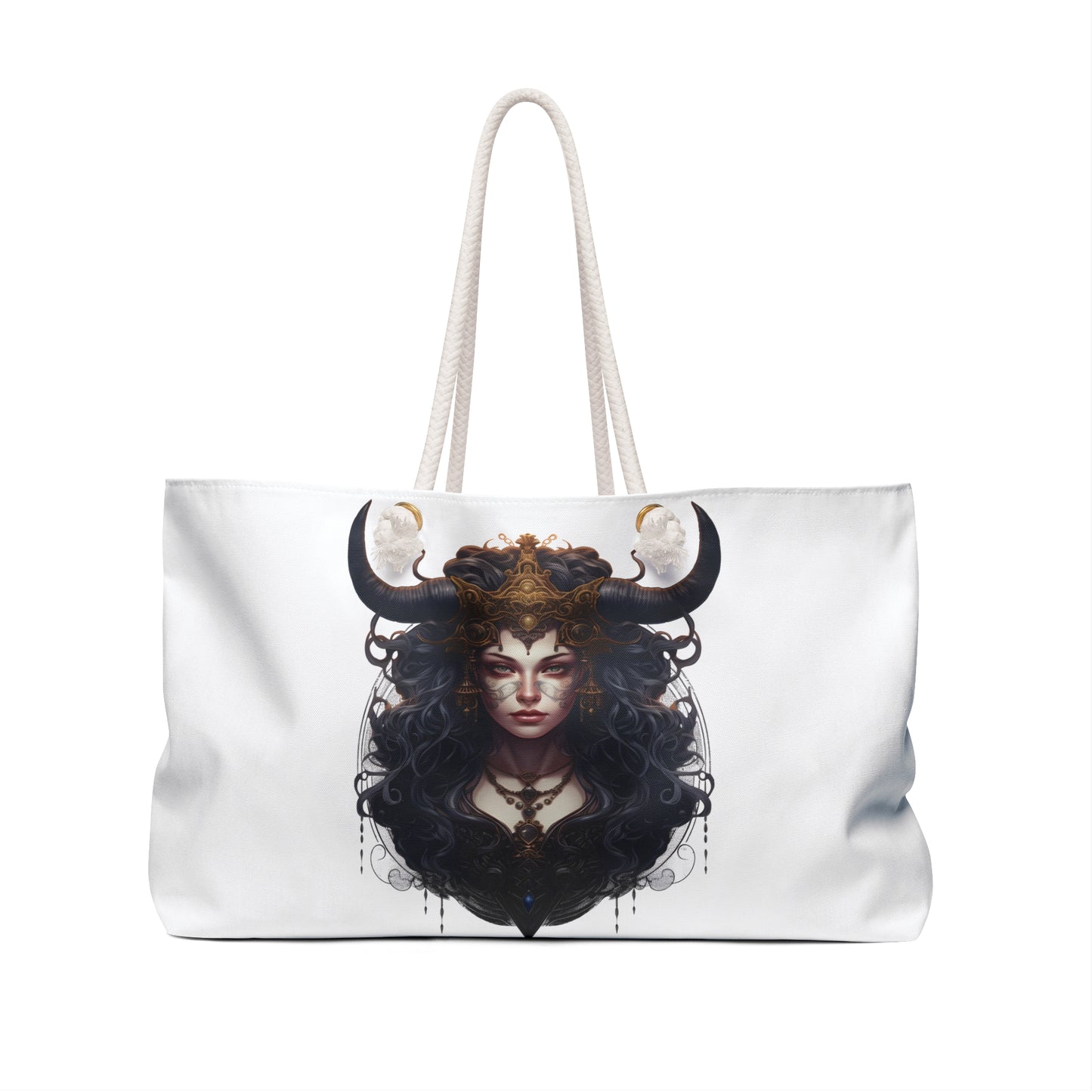 Mystical Taurus Queen Weekender Bag - Boho Travel Tote for Adventurers