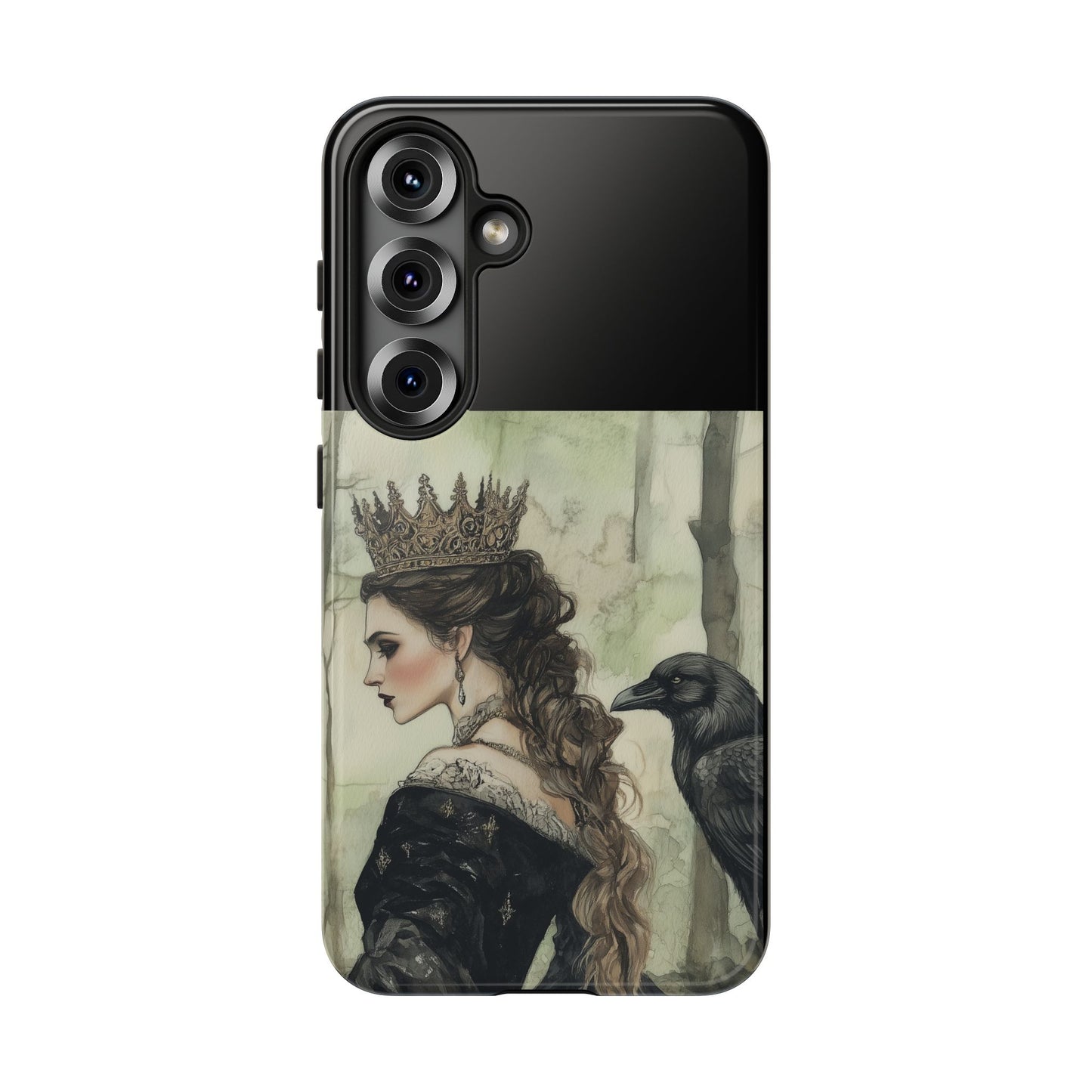 Gothic Phone Case with Crowned Queen Design