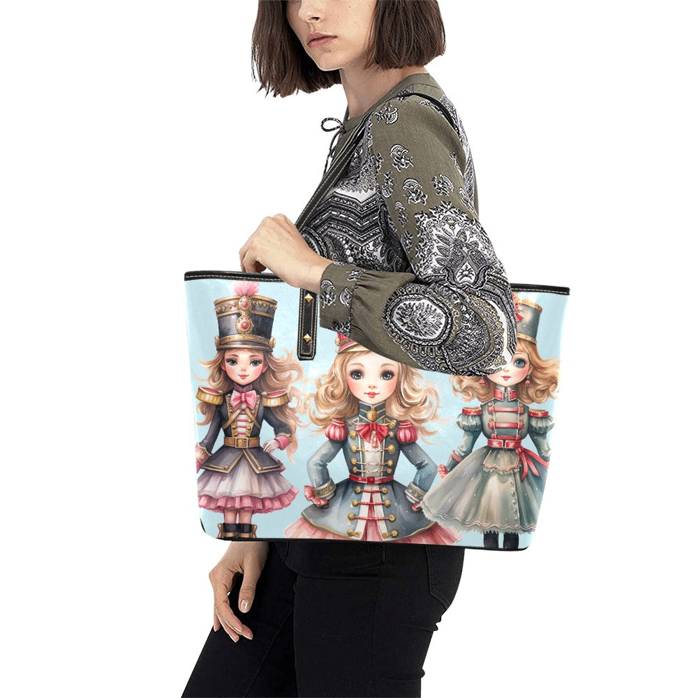 Nutcracker PU Leather Tote Bag