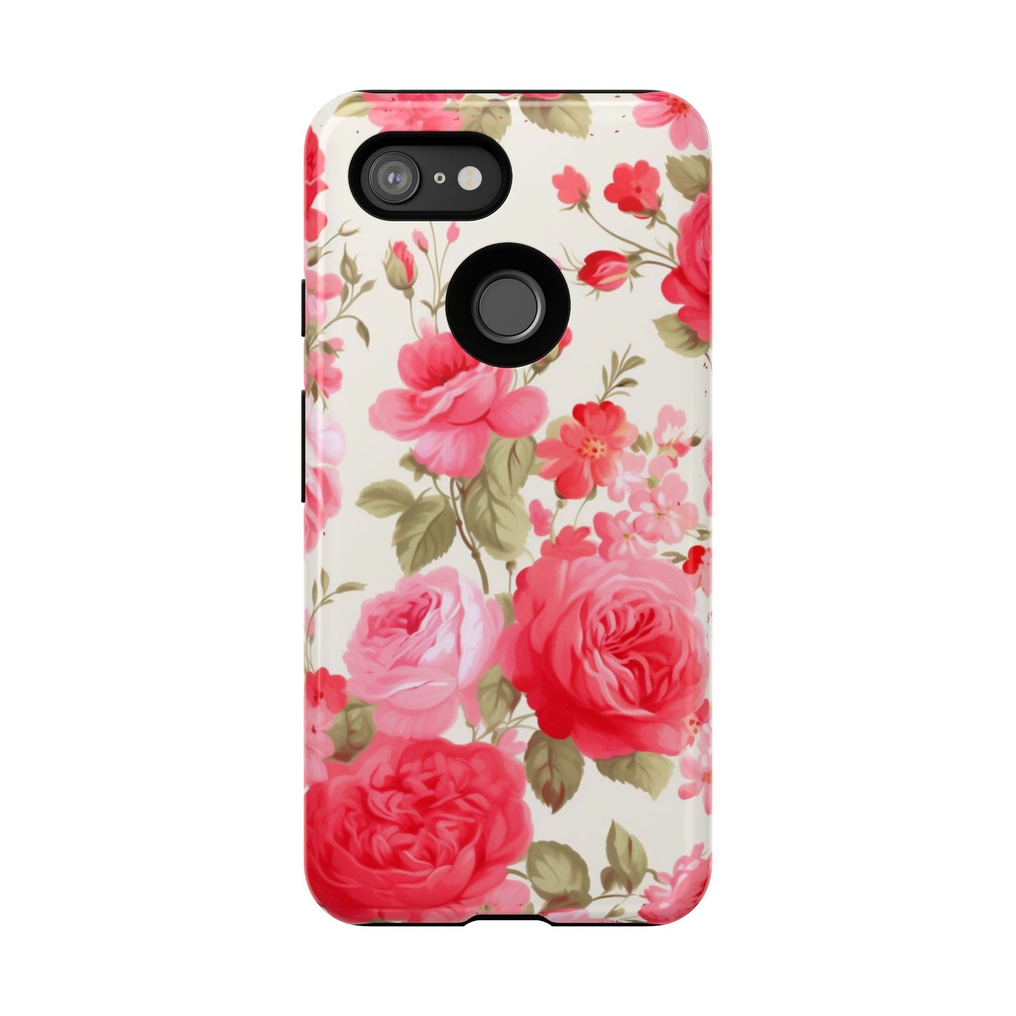 Floral Phone Case - Tough Cases with Elegant Rose Design