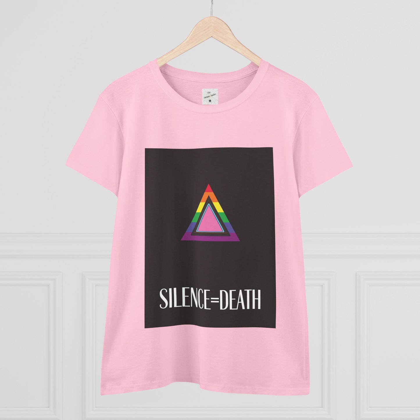 Women’s Midweight Cotton Tee - Silence=Death Graphic Shirt