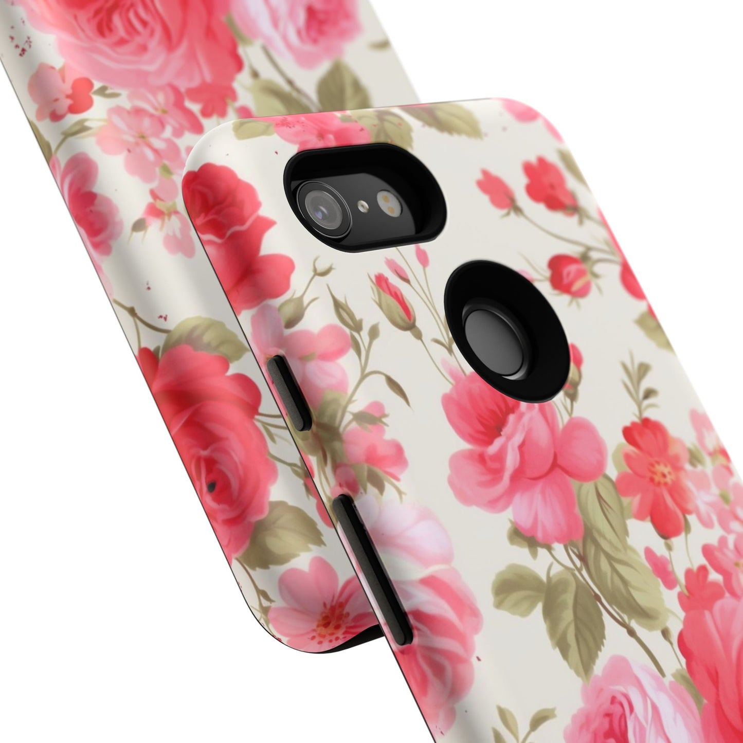 Floral Phone Case - Tough Cases with Elegant Rose Design