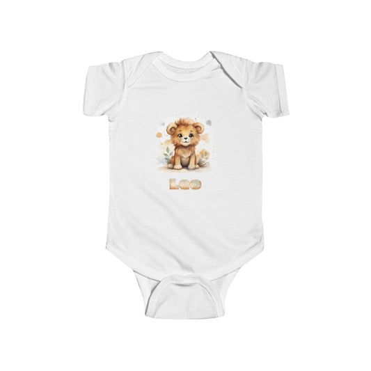 Cute Leo Baby Bodysuit - Adorable Infant Jersey Outfit for Animal Lovers