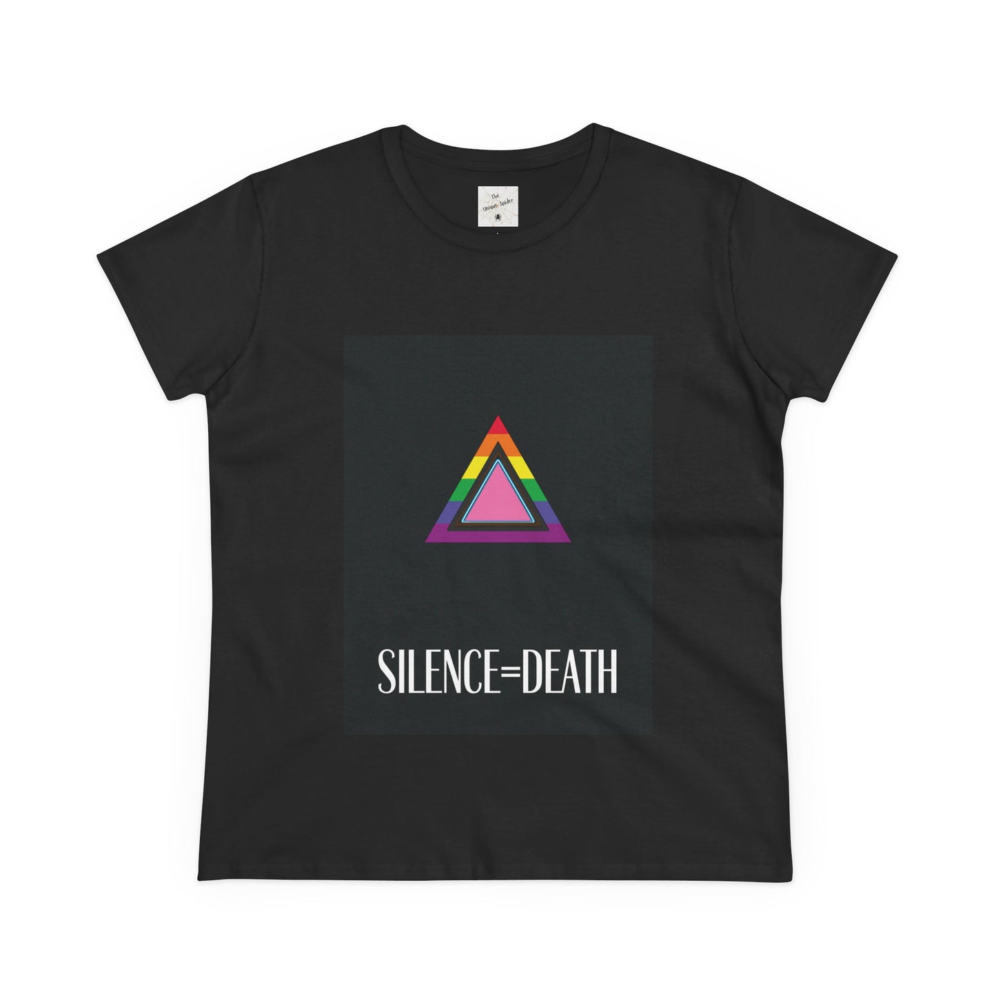 Women’s Midweight Cotton Tee - Silence=Death Graphic Shirt