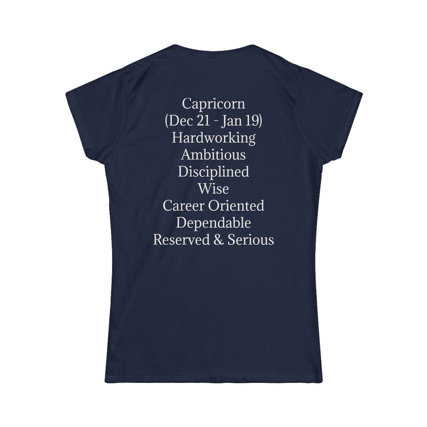 Capricorn Women's Softstyle Tee - Zodiac Astrology Design, Perfect Gift for Astrology Lovers