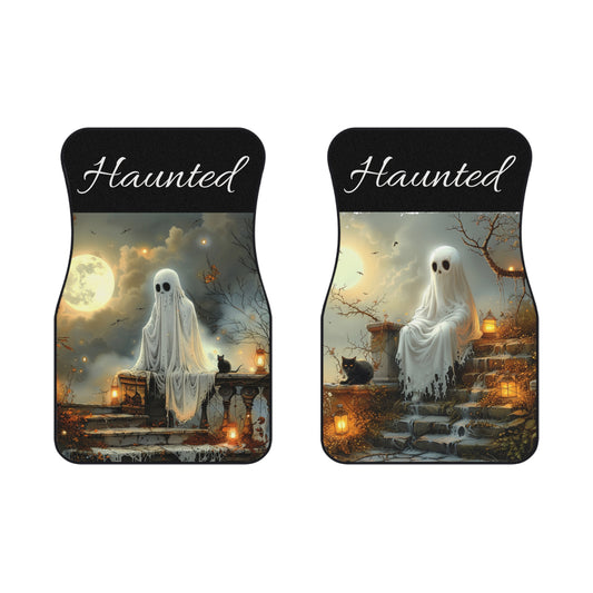 Haunted Car Mats (2x Front) | Spooky Halloween Accessories