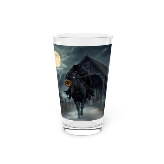 Headless Horseman 16 oz Glass