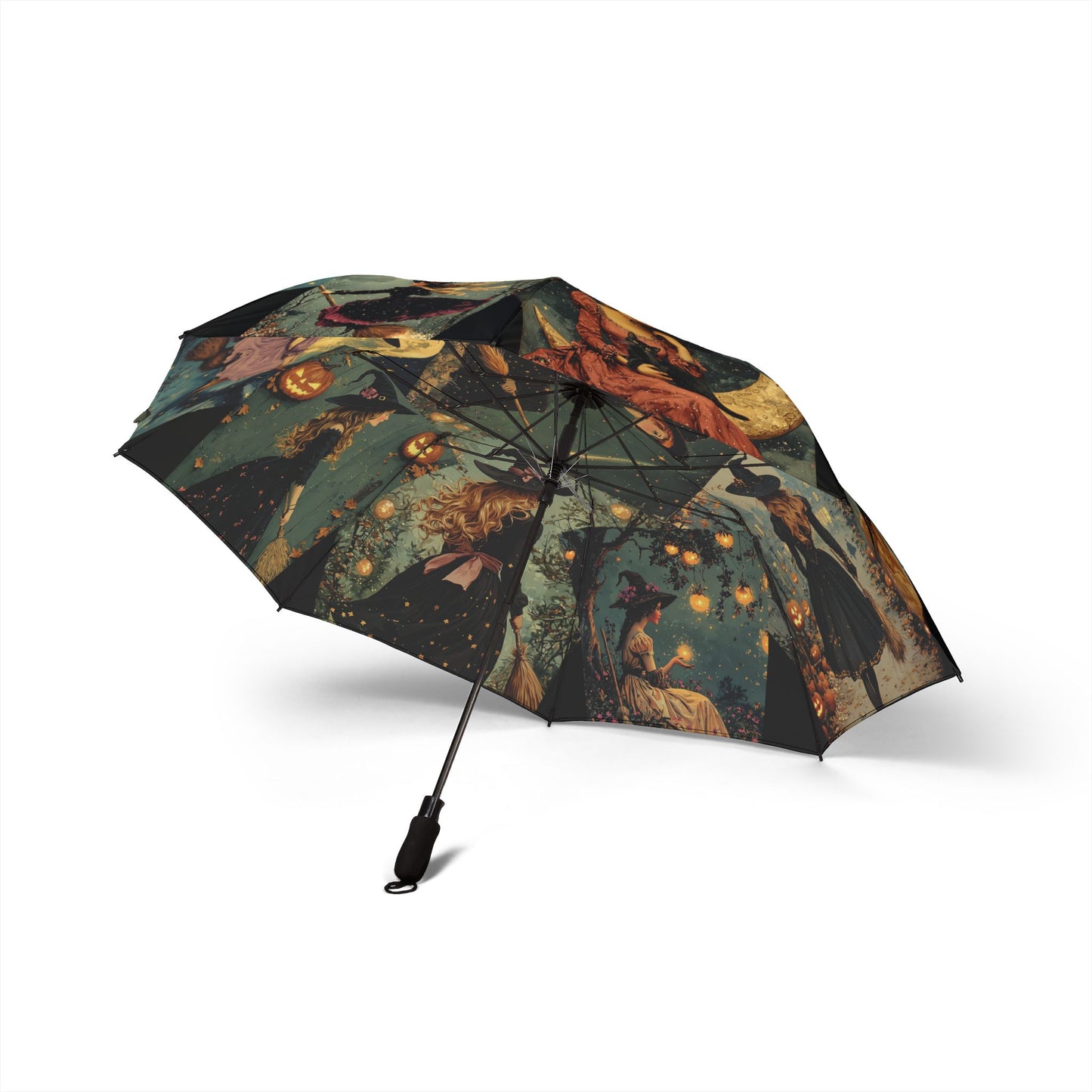 Whimsical Witch Umbrella - Enchanted Design for Rainy Days, Perfect for Gifts, Halloween Decor, Festivals, and Daily Use