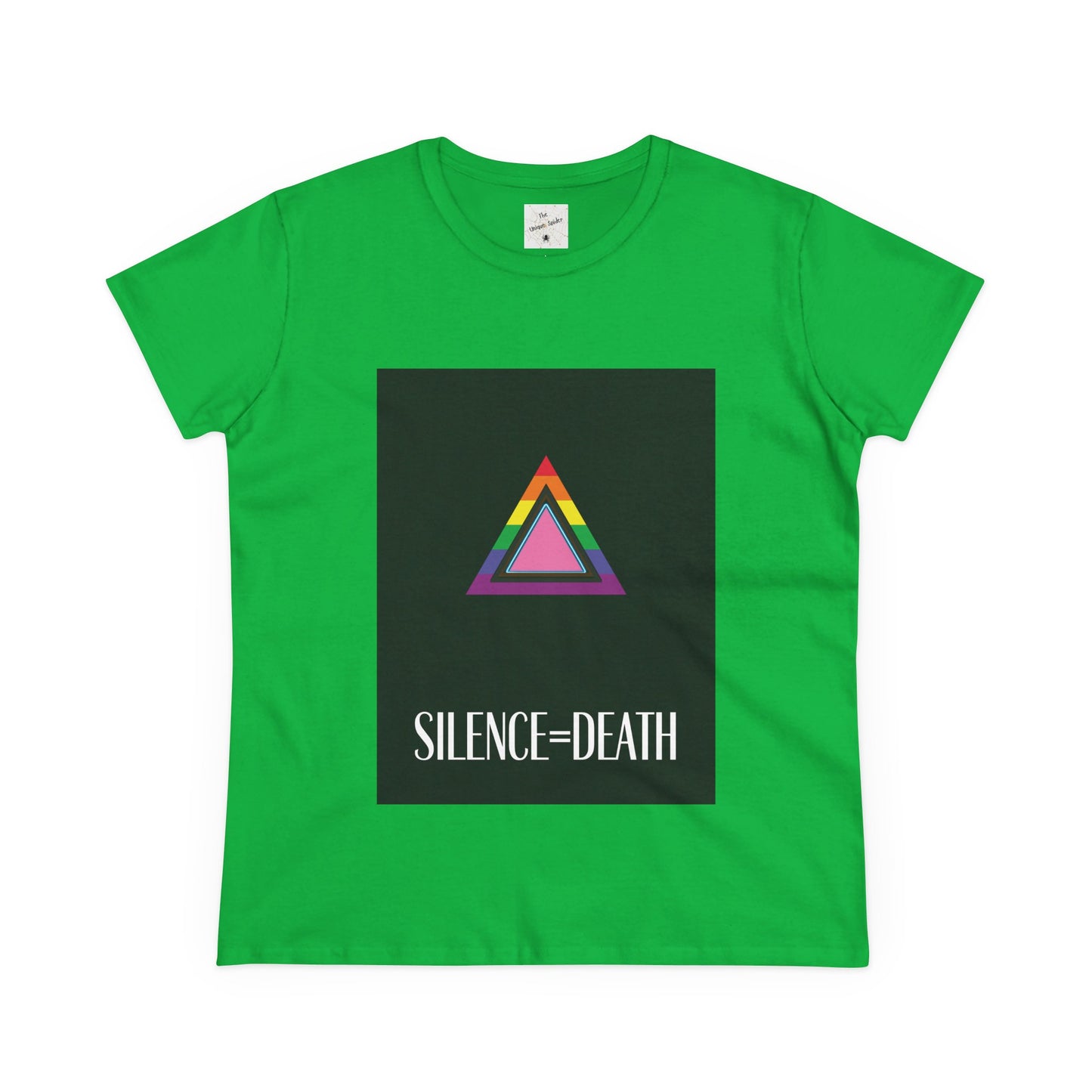 Women’s Midweight Cotton Tee - Silence=Death Graphic Shirt