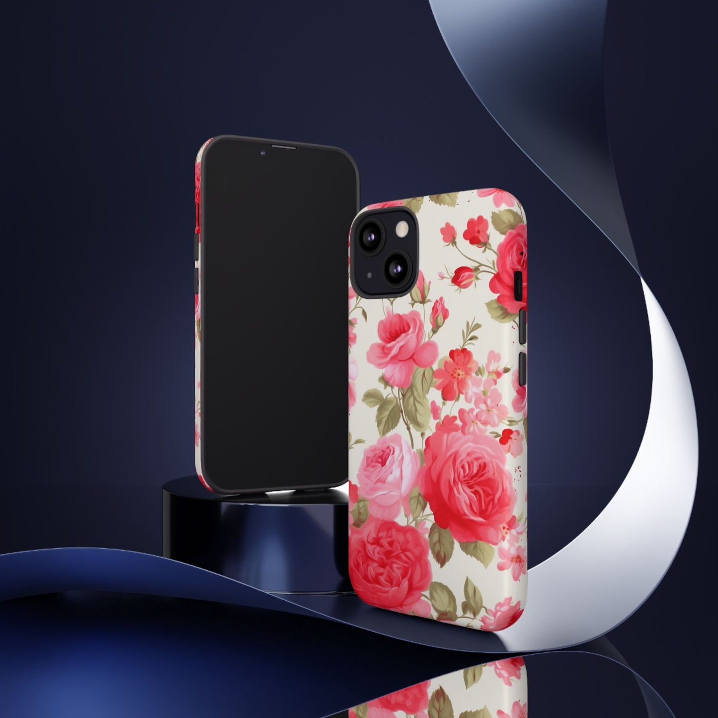 Floral Phone Case - Tough Cases with Elegant Rose Design