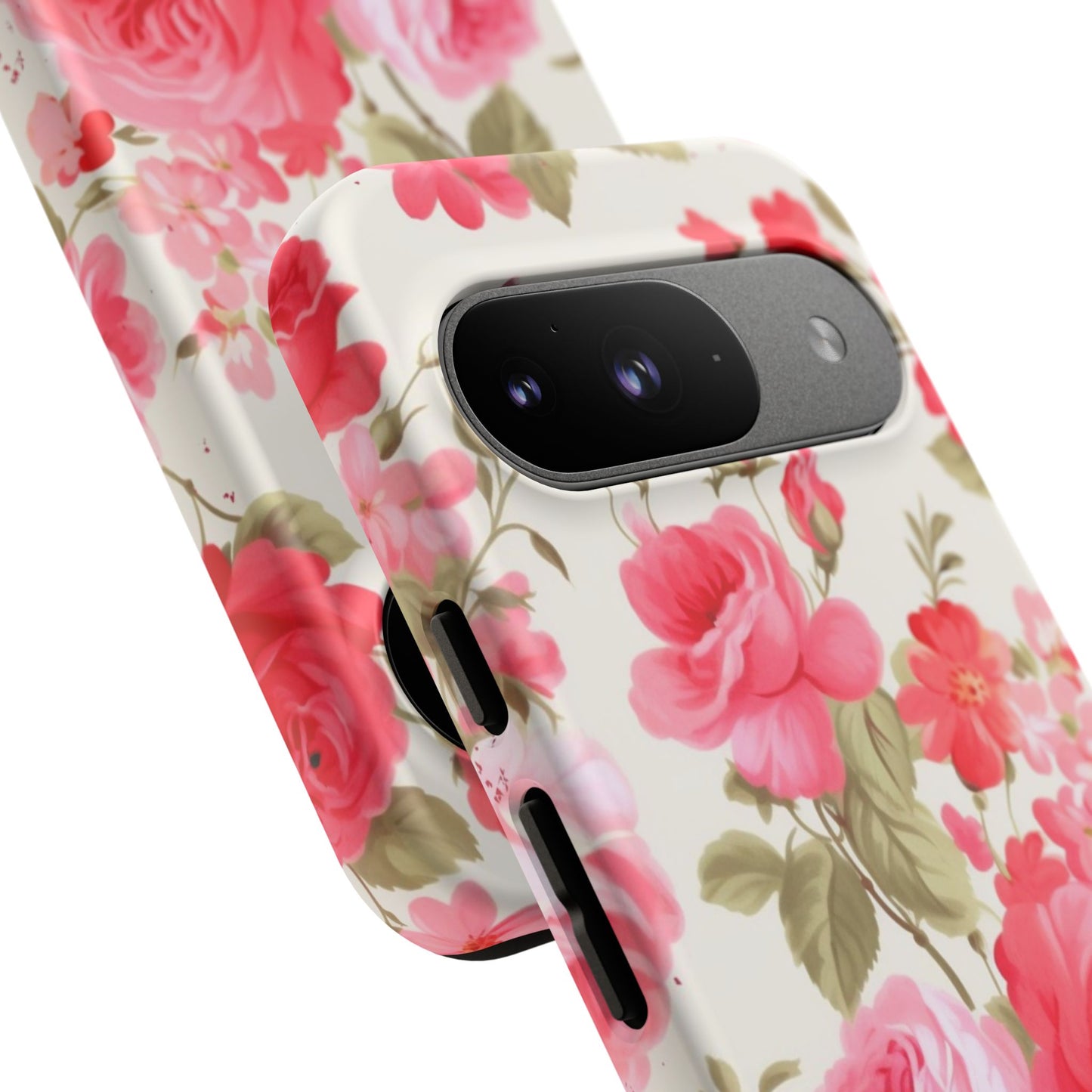 Floral Phone Case - Tough Cases with Elegant Rose Design