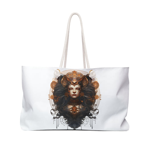 Bohemian Leo Art Weekender Bag - Stylish Tote for Travel & Festivals