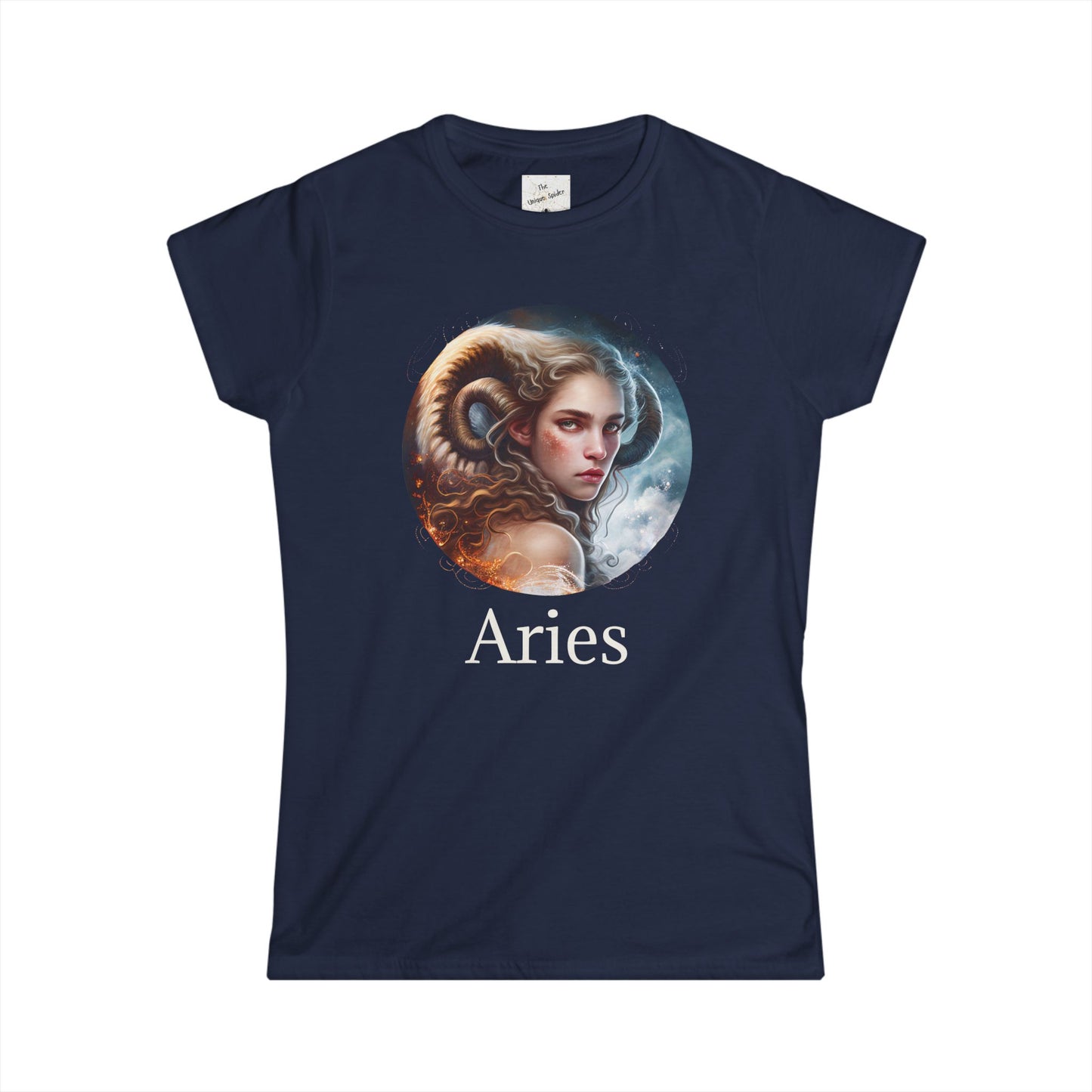 Aries Astrology Graphic Tee - Zodiac Sign Women's Softstyle T-Shirt