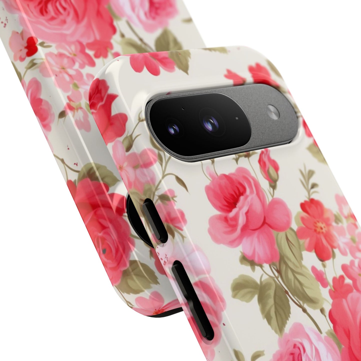 Floral Phone Case - Tough Cases with Elegant Rose Design